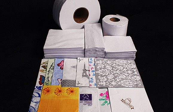 servilletas y papel