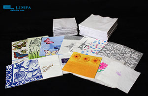 servilletas y papel